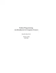 Python Programming An Introduction to Computer Science