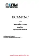 BCAMCNC Machining Center Operation Manual OSAI System