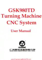 GSK980TD Turning Machine CNC System User Manual