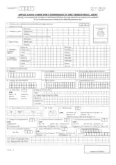 Army Commission Application Form Template