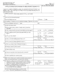 Disability Benefits Application Form Template