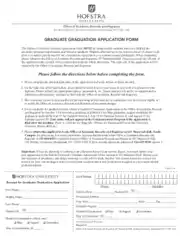 Graduate Application Form Template