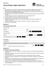 Group Single Lodger Application Form Template