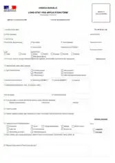 Long Stay Visa Application Form Template