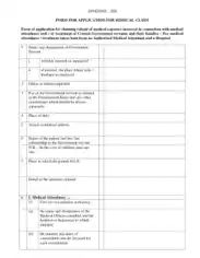 Medical Application Form Template