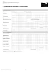 Student Bursary Application Form Template