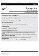 Student Visa Application Form Template
