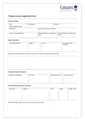 Training Contract Application Form Template