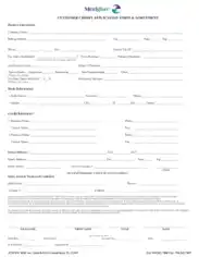 Customer Credit Application Form Template