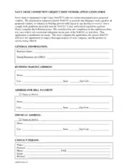 Vendor Credit Application Form Templates