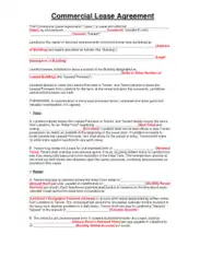 Commercial Lease Agreementat Template