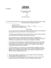 Land Sale Agreement Template