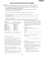 Free Download PDF Books, Month To Month Rental Agreement Form Template