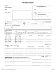 Accounting Check Request Form Template