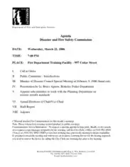 Example Fire Safety Meeting Agenda