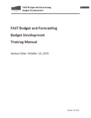 FAST Budget and Forecasting Guide Template