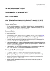 Housing Revenue Account Budget Proposals Template