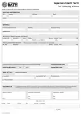 Free Download PDF Books, Expenses Tax Claim Form Template