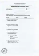 National Insurance Claim Form Template