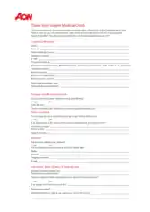 Medical Cost Claim Form Template