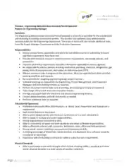 Engineering Administrative Assistant Job Description Template