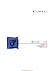 Apple Laptops Mac Book 13-inch Late 2006 Mid 2007 Service Manual