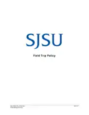 SJSU Basic Field Trip Policy Template