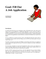 Free Download PDF Books, Blank Job Application Sample Template