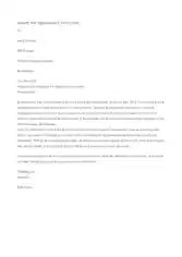 Cover Letter for Job Application Template