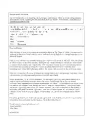 Job Application Email Sample Template