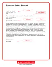 Free Download PDF Books, Business Letter Format Template