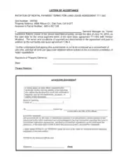 Letter of Agreement for Payment Template