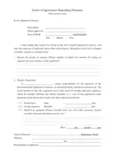 Letter of Agreement Regarding Payment Template