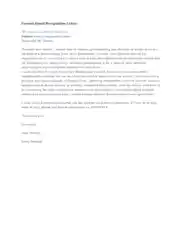Formal Email Resignation Letter Template