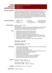 Manager Resume Template