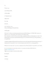 Bank Manager Job Resignation Letter Template