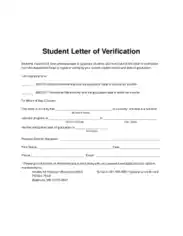 Free Download PDF Books, Student Verification Letter Template