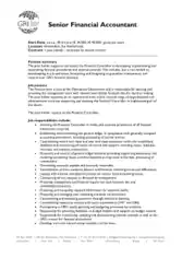 Free Download PDF Books, Senior Financial Controller Accountant Resume Template