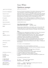 Free Download PDF Books, Finance Operations Resume Template
