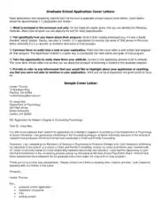 Graduate School Application Letter of Intent Template