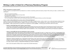 Free Download PDF Books, Medical Residency Letter of Intent Template
