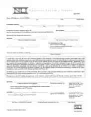 National Letter of Intent PDF Template