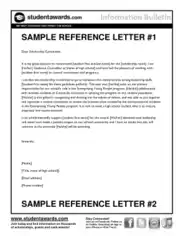 Sample Scholarship Recommendation Letter from Teacher Template