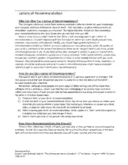 Letter of Recommendation Format HR Template