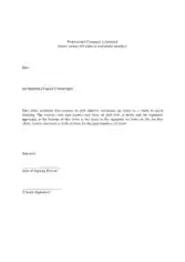 Sample Professonal Recommendation Letter Template