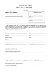 7 Day Building Control Notice Form Template