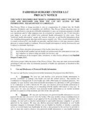 Free Download PDF Books, Center Privacy Notice Form Template