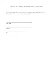 Official Receipt Notice Form Template