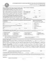 Disclose Protected Information Form Template