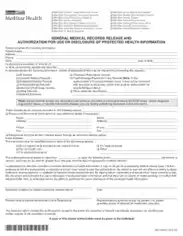 General Medical Record Release Authorization Form Template